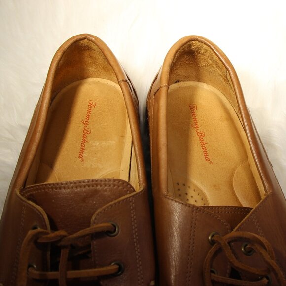 Tommy Bahama Brenton Leather Boat Shoes 00287-2535 Men's Size 13 M - Picture 11 of 13